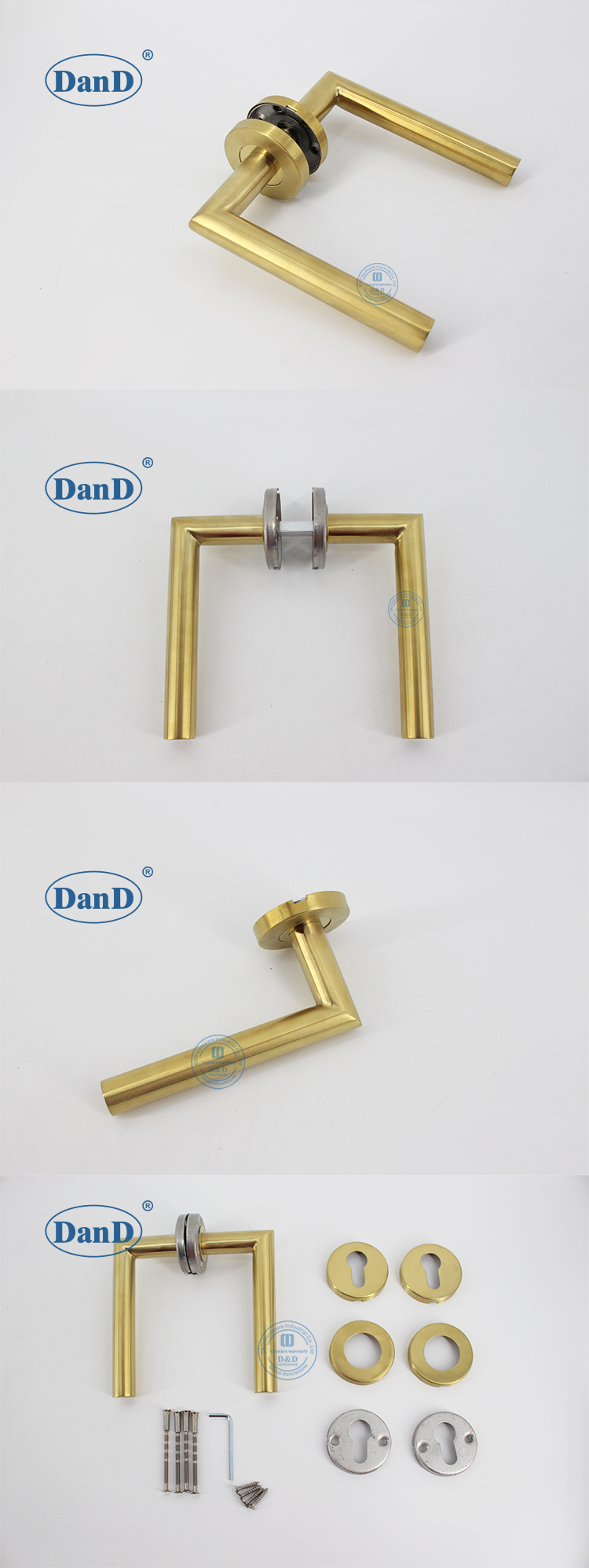 Satin Brass Door Handle