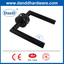 EN1906 Grade 4 Euro Stainless Steel Black Door Handle Lever-DDTH003