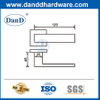 Interior Door Hardware Stainless Steel Square Solid Lever Door Handle-DDSH057