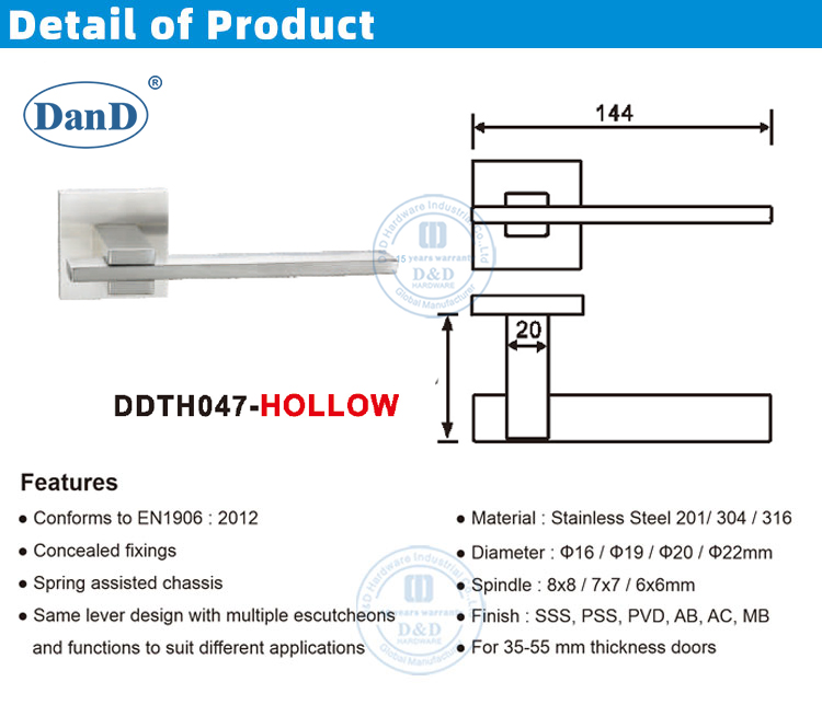 Silver External Door Handles