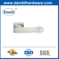 Silver Solid Lever Handle SS304 Contemporary Square Door Handles-DDSH053