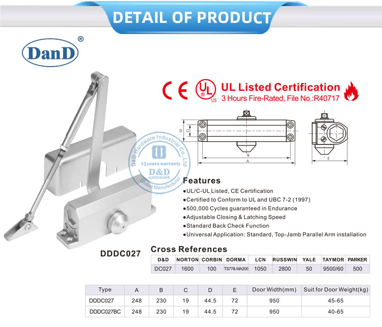 hydraulic door closer