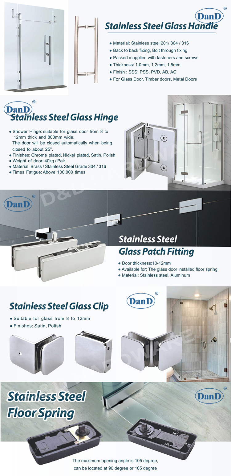 glass door fitting hardware