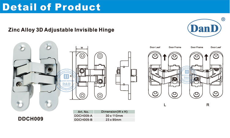 Concealed door Hinge