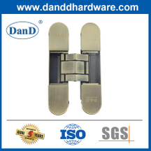 Antique Brass Zinc Alloy 3D Adjustable 180 Degree H Shape Concealed Door Hinge-DDCH011