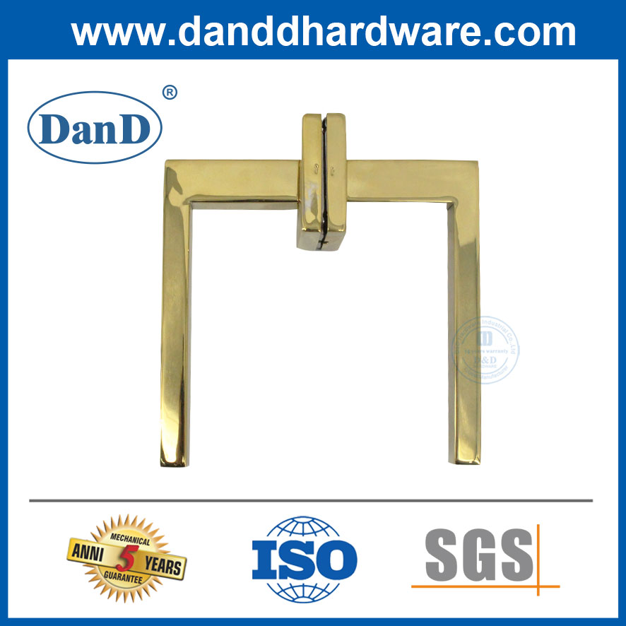 Polished Brass Golden Stainless Steel Front Lever Door Handles Interior-DDTH020