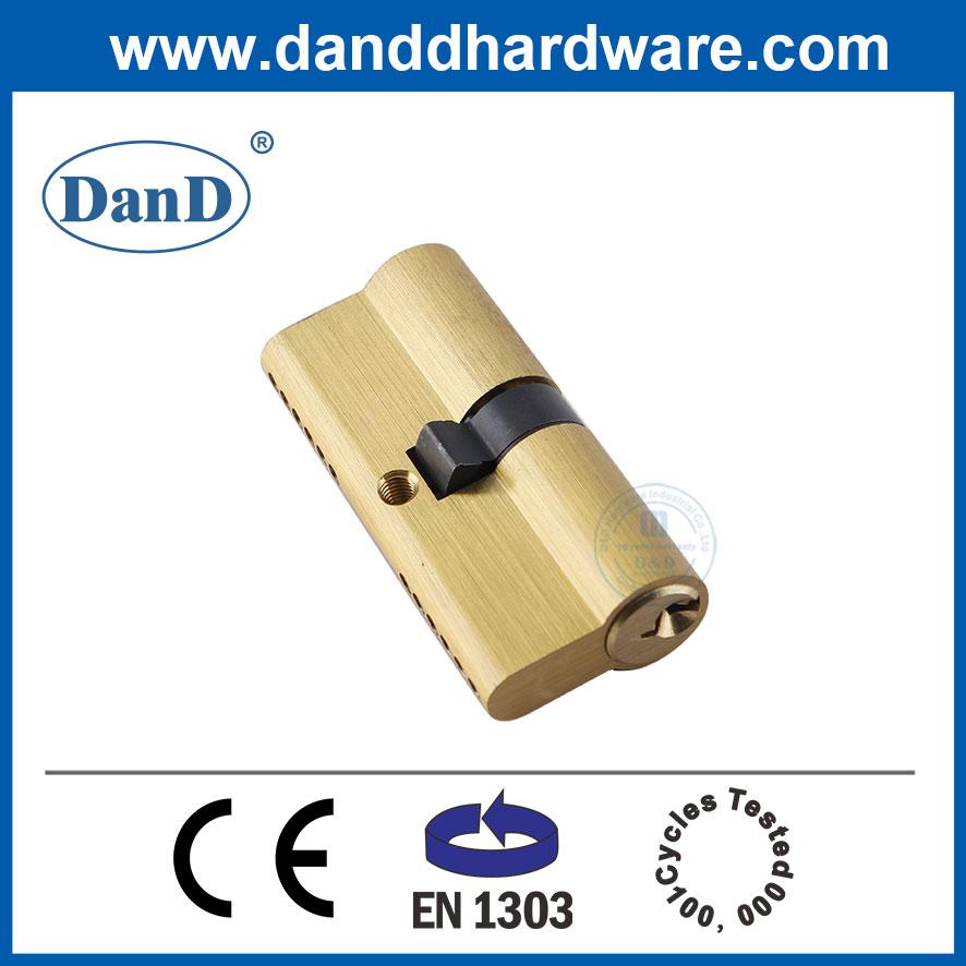 EN1303 70mm Euro Profile Double Side Cylinder Door Lock with Keys-DDLC003-70mm-SB