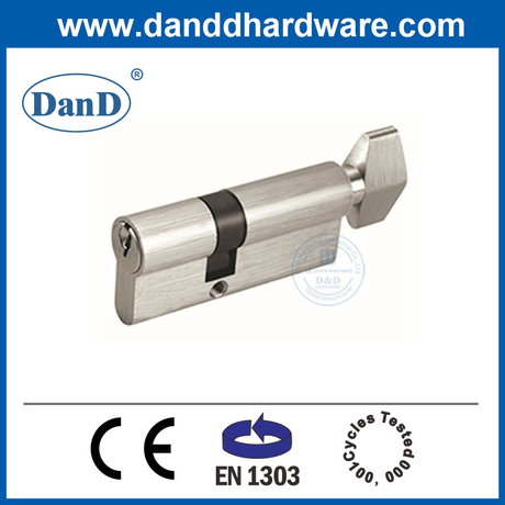 China Supplier Euro Profile EN1303 Brass Door Cylinder Lock with Knob-DDLC002