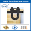 Black Sliding Exterior Wooden Barn Door Metal Track Hardware Kit-DDBD004