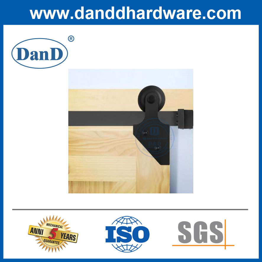 Modern Factory Direct Wooden Sliding Metal Barn Door Hardware Kit-DDBD019
