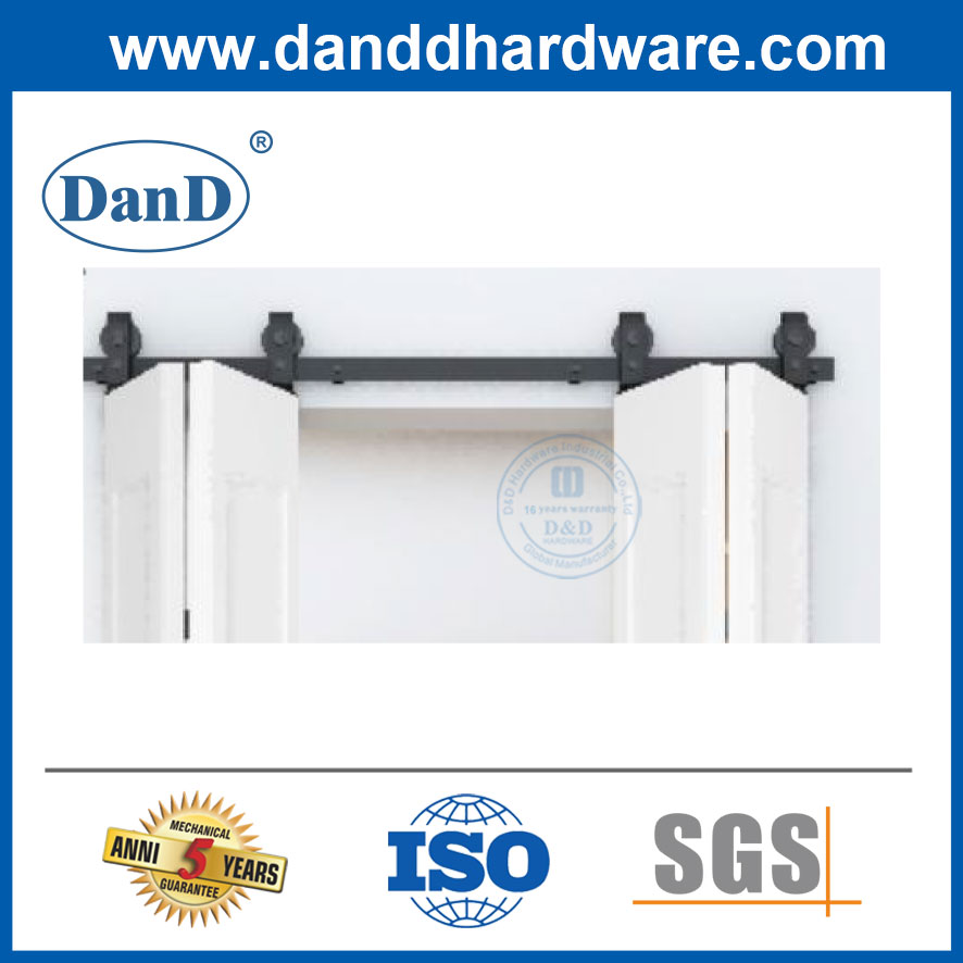 Barn Door Partition Sliding Door Quiet Top Mounted Wear Resistant Slide Kitchen Folding Pocket Door-DDBD026