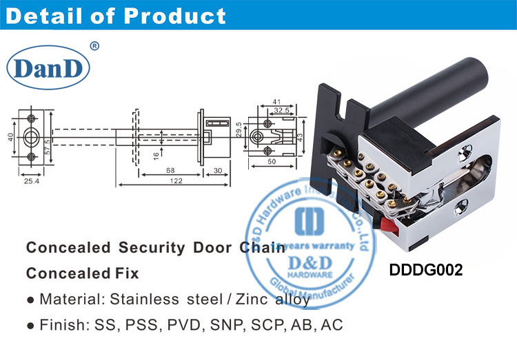 Concealed Door Chain