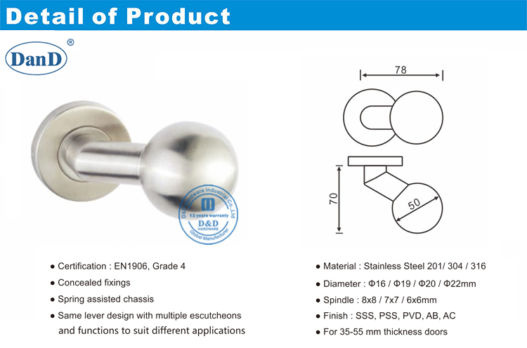 Modern Interior Door Handles-D and D Hardware