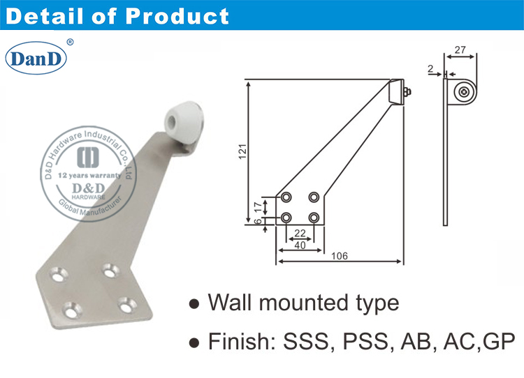 Front Door Stopper-D and D Hardware