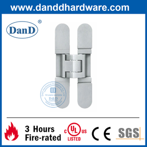 Silver Painted Zinc Alloy 3 way Adjustable Hidden Door Hinge-DDCH008-G40