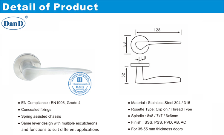 Contemporary Door Handle-D and D Hardware