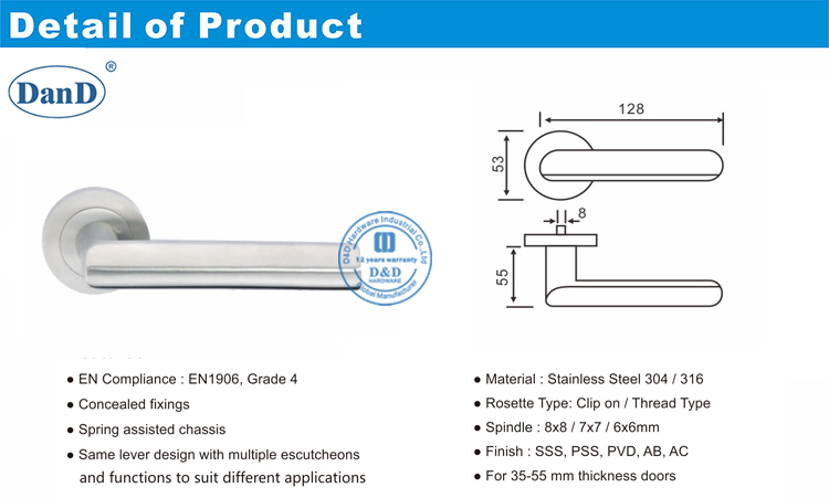 Toilet Door Handle-D and D Hardware