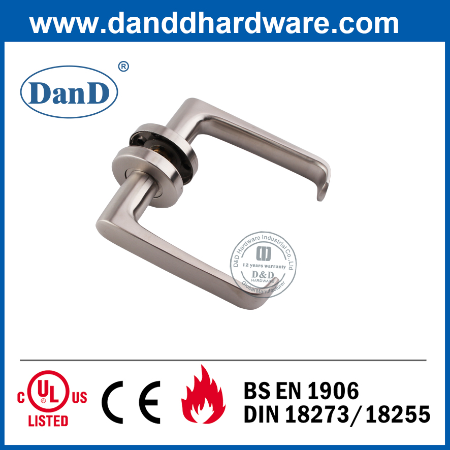 Stainless Steel 304 Modern Solid Lever Exterior Door Handle-DDSH036
