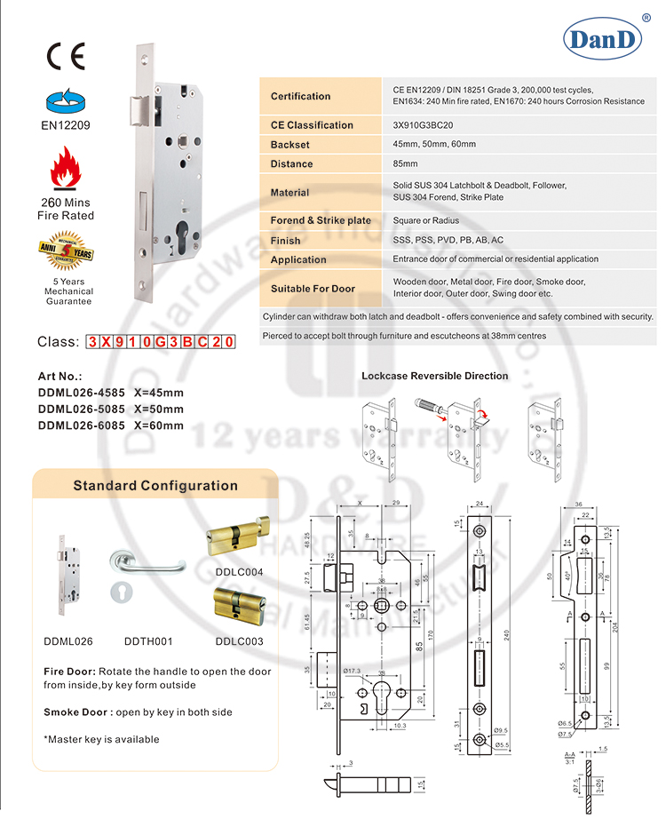 CE Sash Lock-D and D Hardware
