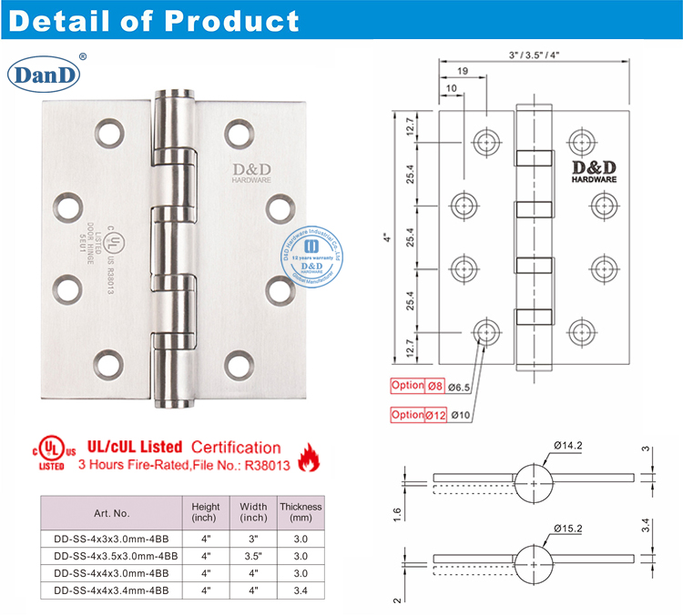 Timber Door Hinge-D and D Hardware