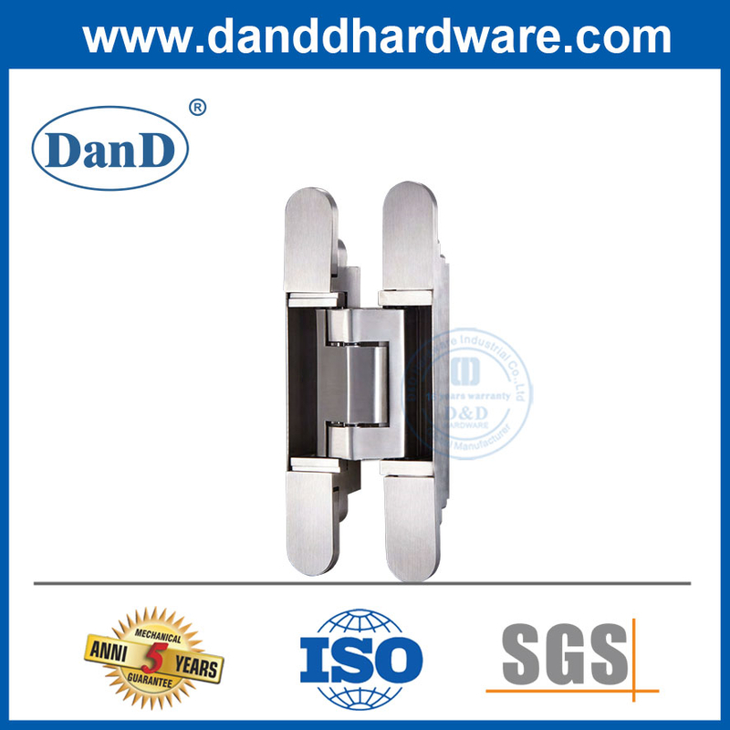 3D Adjusting Hinge Stainless Steel 304 Vertical Adjustment Hidden Door Hinge-DDCH018