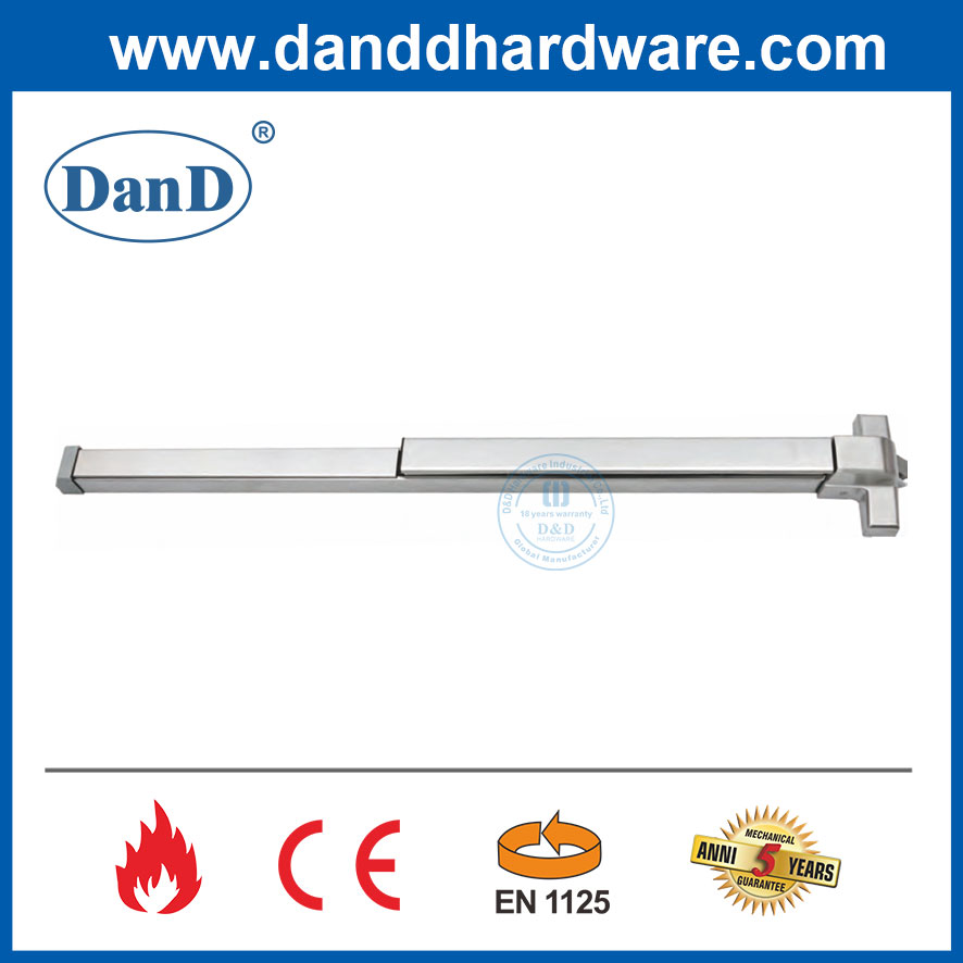 CE EN1125 Panic Exit Device Rim Type Push Bar with EN1634 Fire Rated-DDPD003