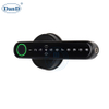 Security Fingerprint Password Black Lever Handle Keyless Bedroom Smart Door Lock-DDFL102