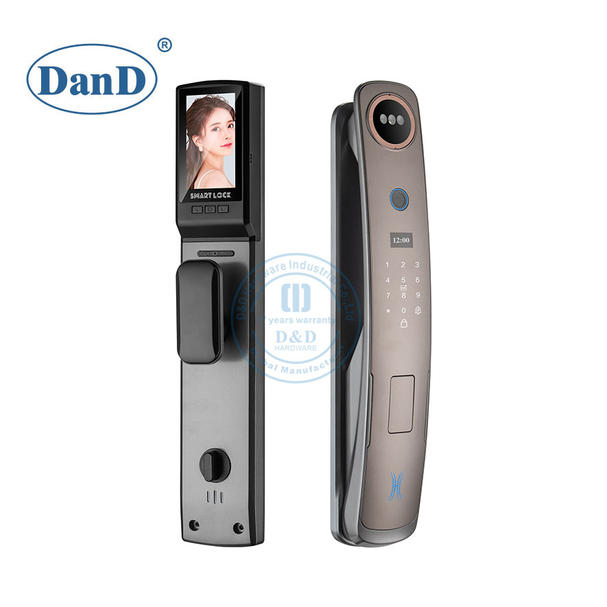 WiFi Fingerprint Face Recognition Smart Keyless Door Locks with Video-DDFL316