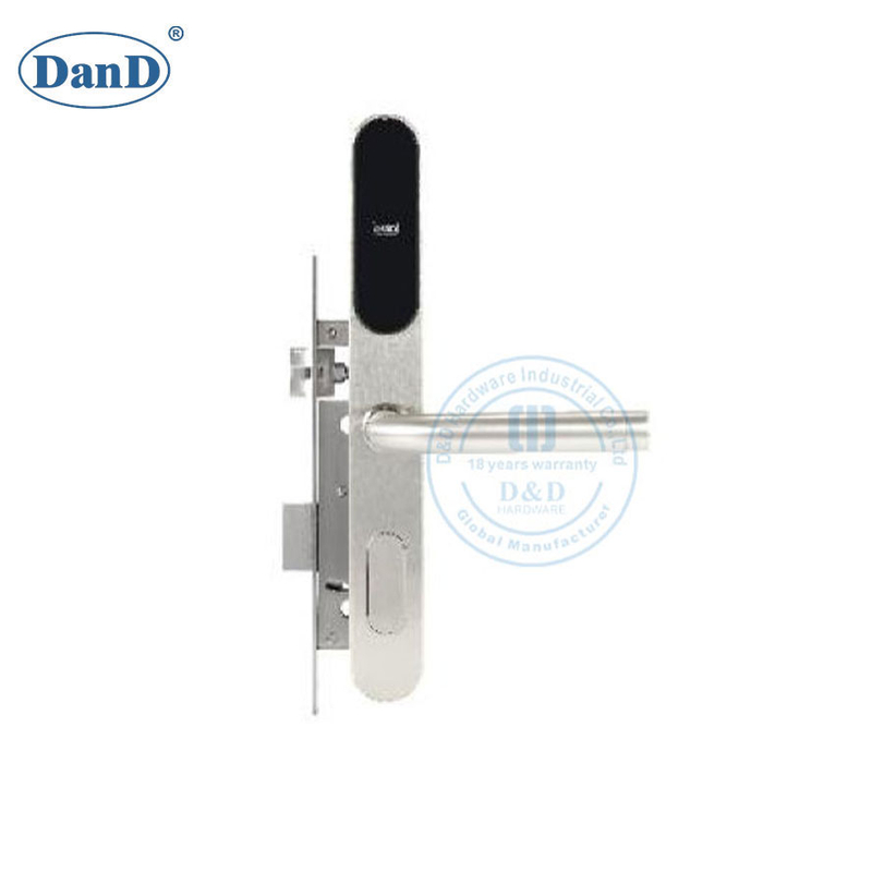 Modern Safe Stainless Steel Electronic Miface Card Hotel Software System Door Lock-DDFL402