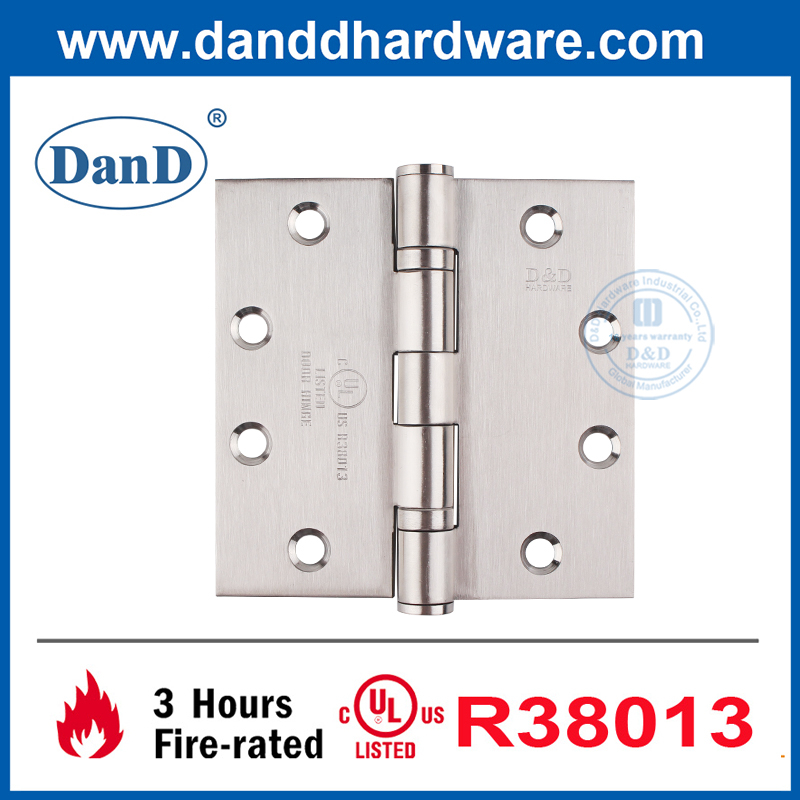 UL Listed Fire Rated Stainless Steel Door Hinges Inside Door Hinges-DDSS002-FR-4.5x4.5x3