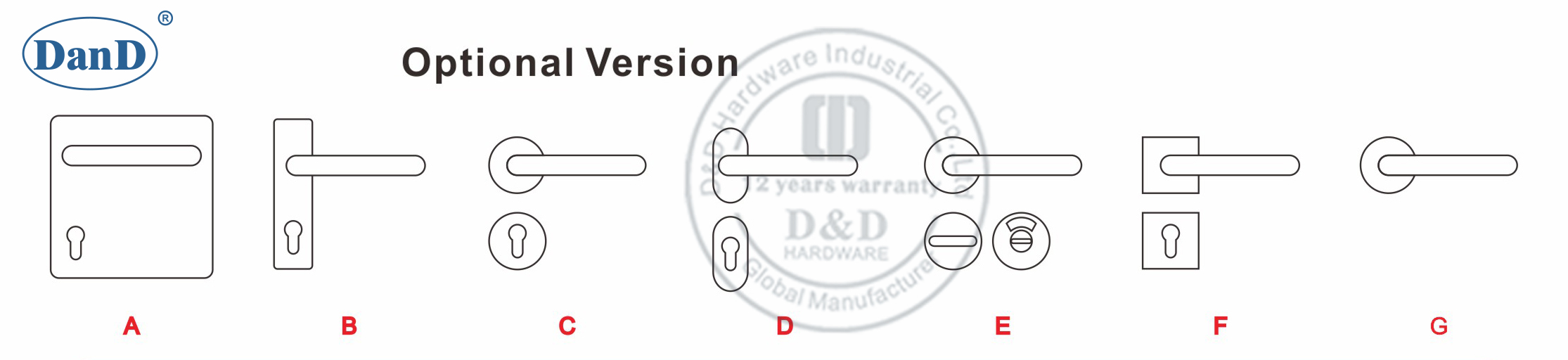 Metal Door Handle-D and D Hardware