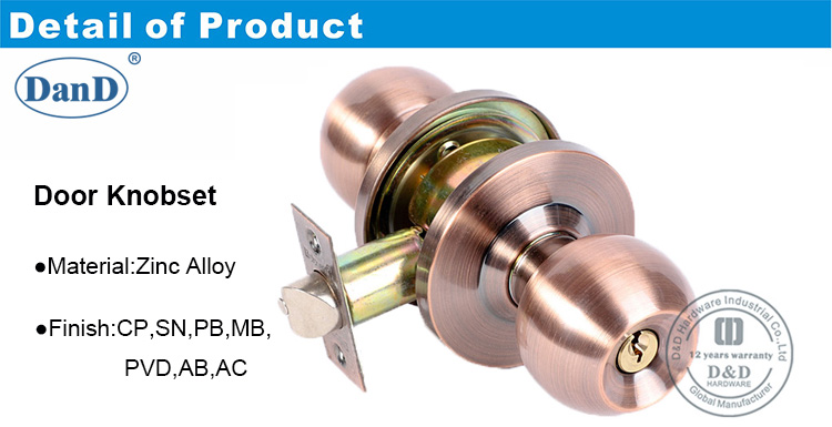 Knob Lockset-DDLK050-D and D Hardware