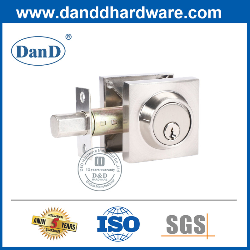 Square Zinc Alloy Deadbolt Lock for Front Door-DDLK030