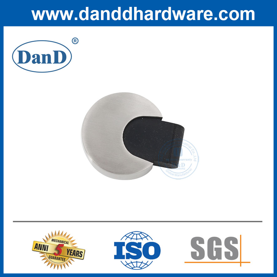 Round Type Door Holder Stopper Stainless Steel Rubber Stops for Doors-DDDS043
