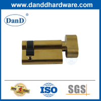 Solid Brass Half Cylinder Door Lock Thumbturn Cylinder 45mm for Wooden Door-DDLC009