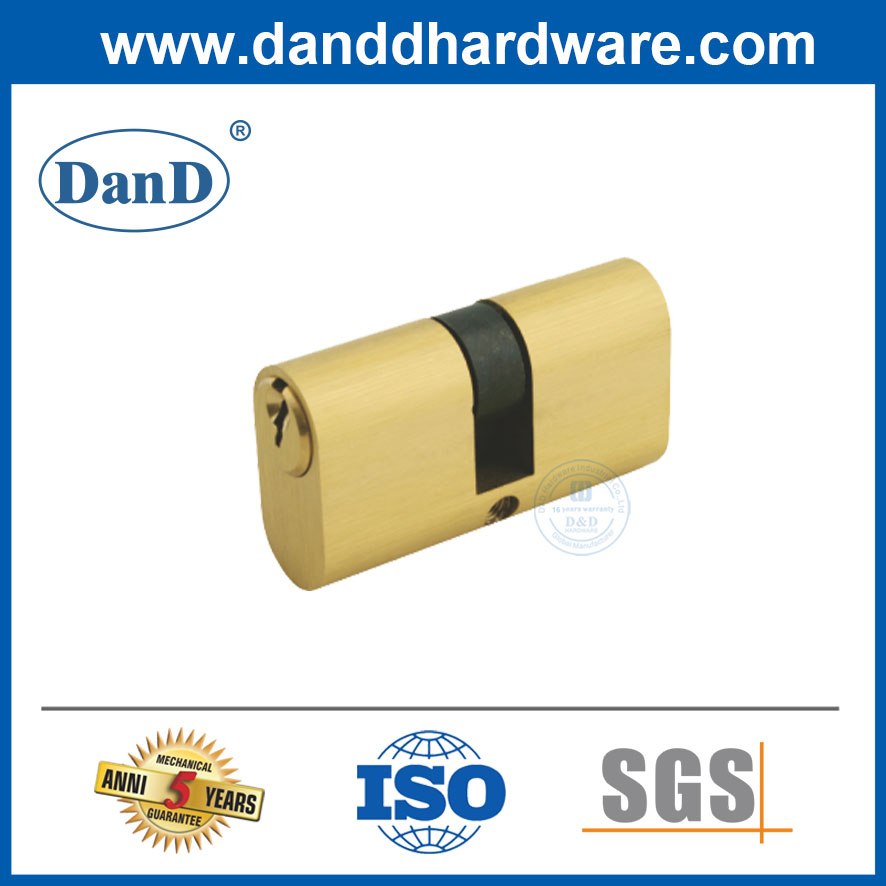 Factory Price Euro Market Solid Brass Mortise Door Lock Cylinder Oval Double Cylinder-DDLC008