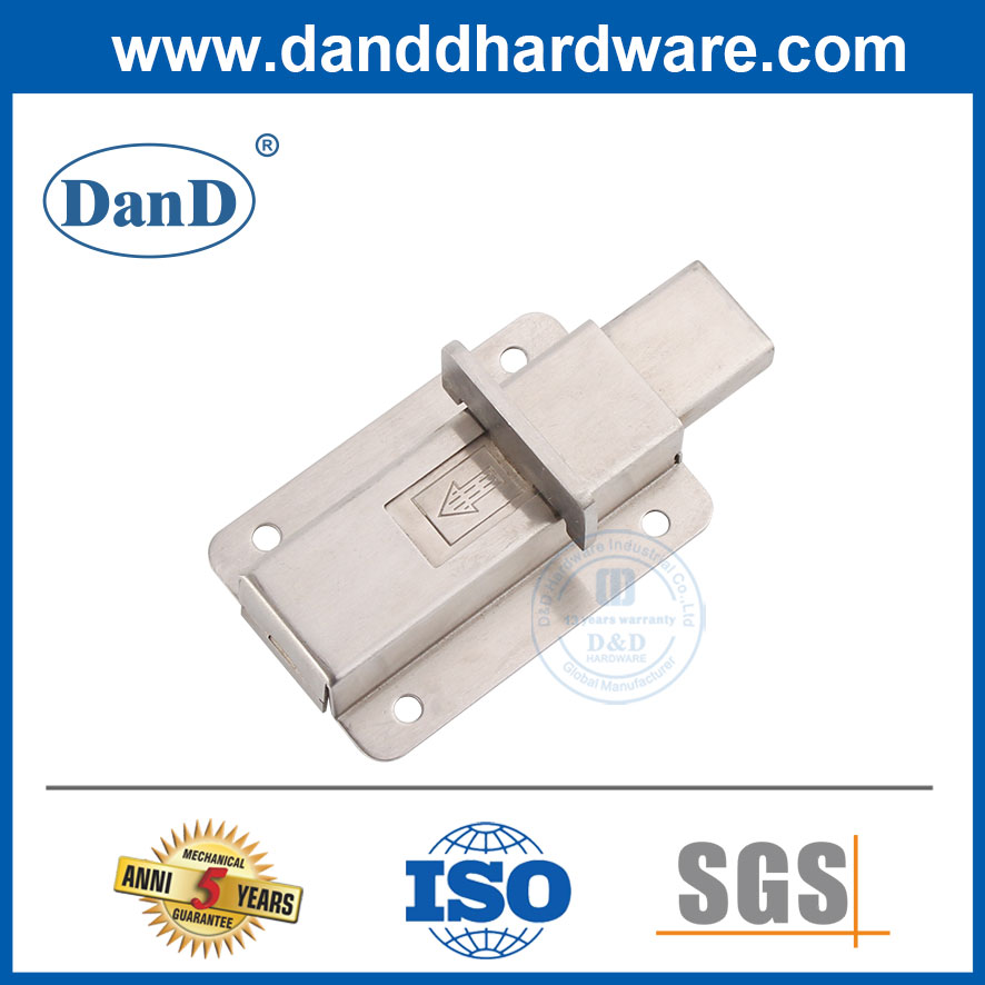 Square Standard Sizes Stainless Steel Tower Bolt Manufacturers-DDDB013