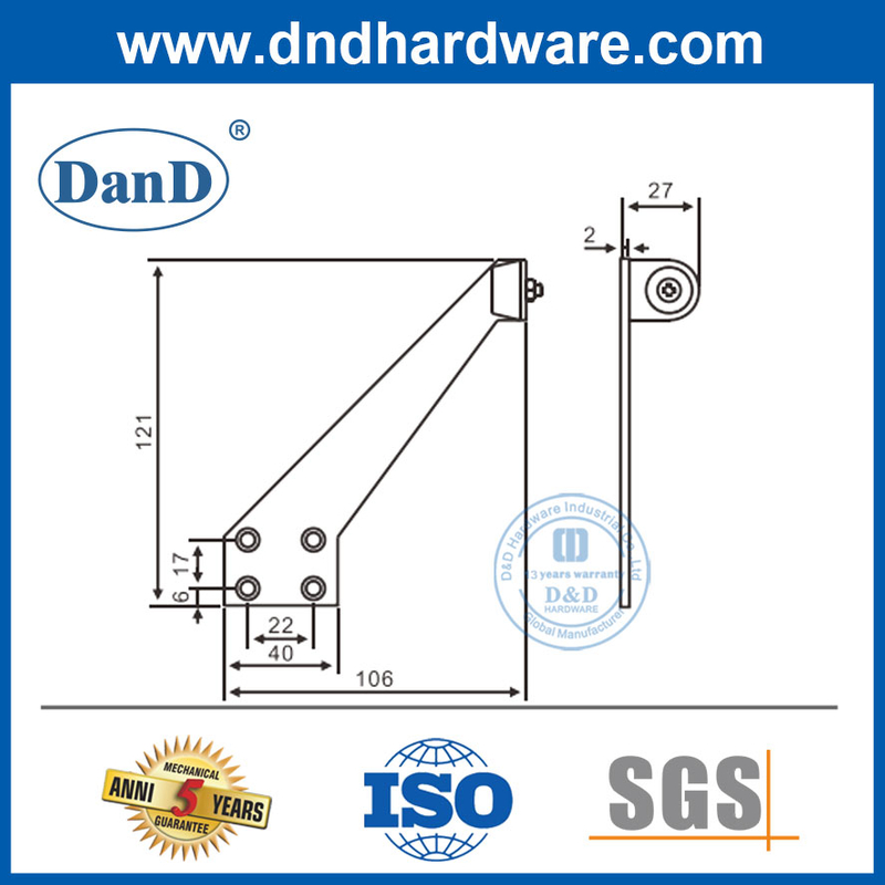 Best Security Black Door Stop Stainless Steel External Door Stop Door