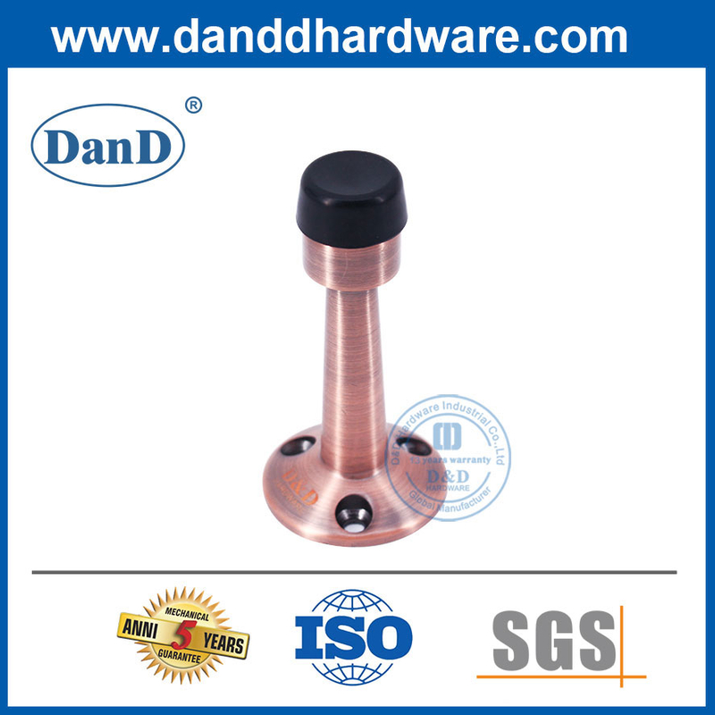 Bathroom Door Hardware Stainless Steel Antique Copper Door Stopper on Wall-DDDS019