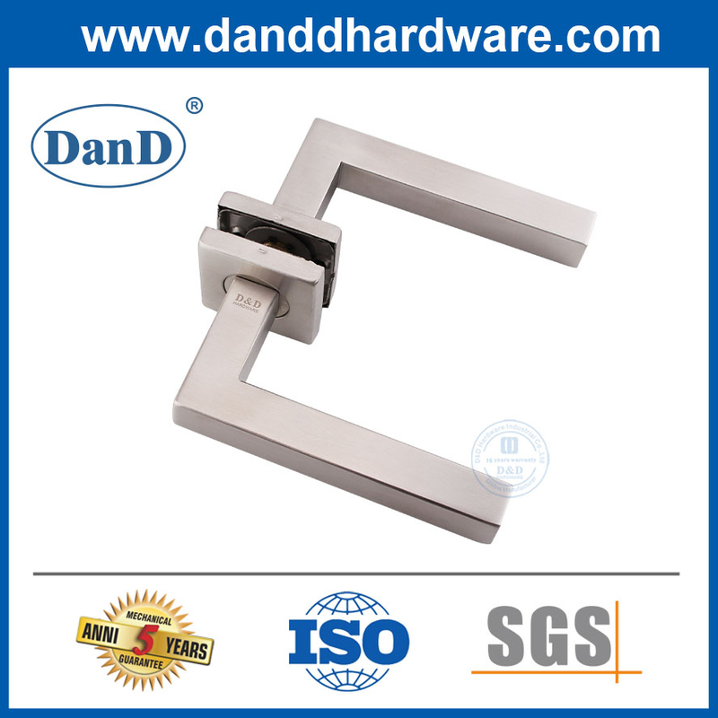 Stainless Steel Hollow Handle Wooden Door Lever Handle for Apartment-DDTH019