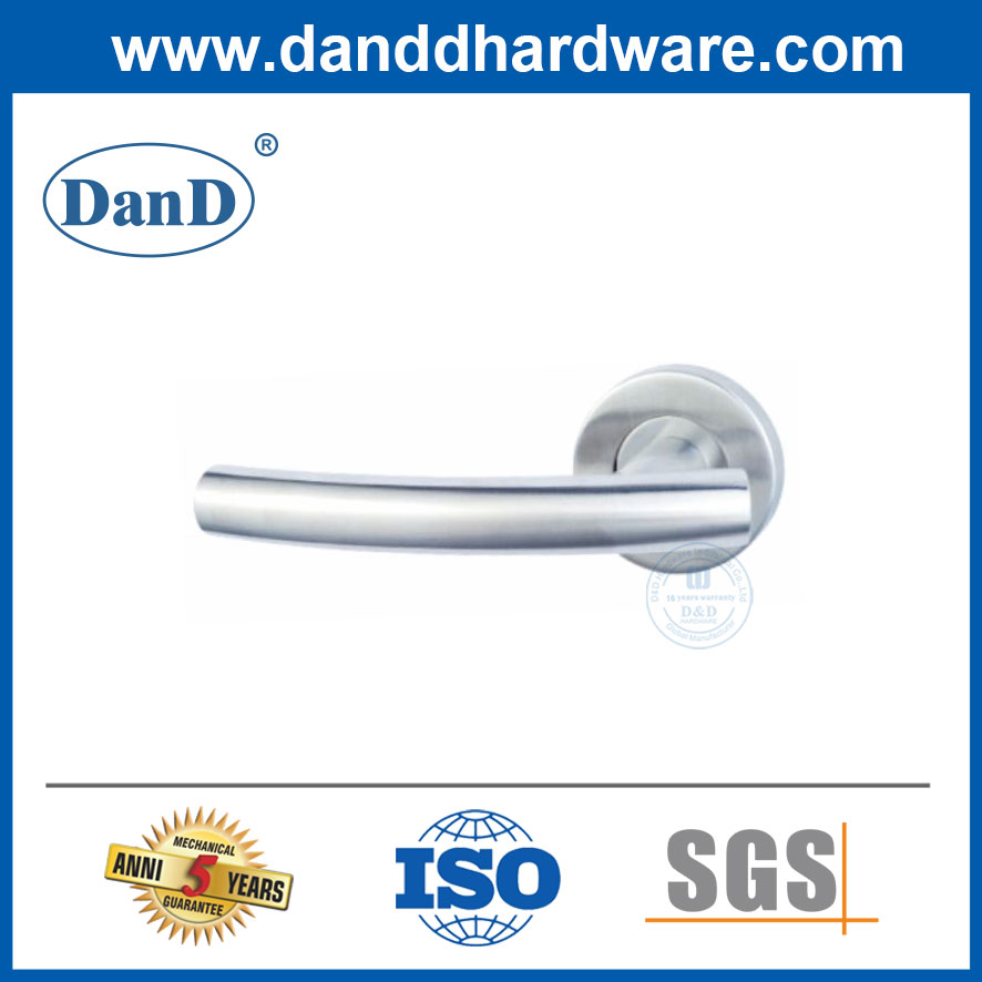 Modern Home Security Stainless Steel Durable Hollow Lever Fancy Door Handles-DDTH013