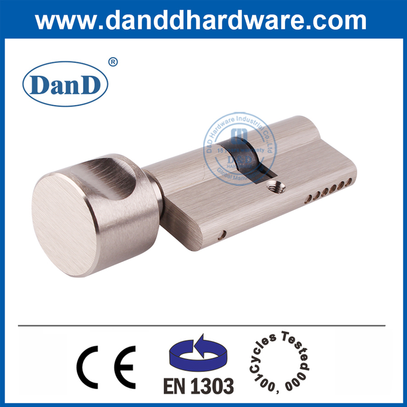 BS EN1303 70mm Single Open Thumbturn Brass Cylinder-DDLC001-70mm-SN