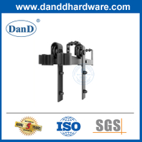Double Track Double Open Barn Door Hardware Sliding Rail Partition Sliding Door Parallel Classic Double Track Bypass Double Door Rail-DDBD022