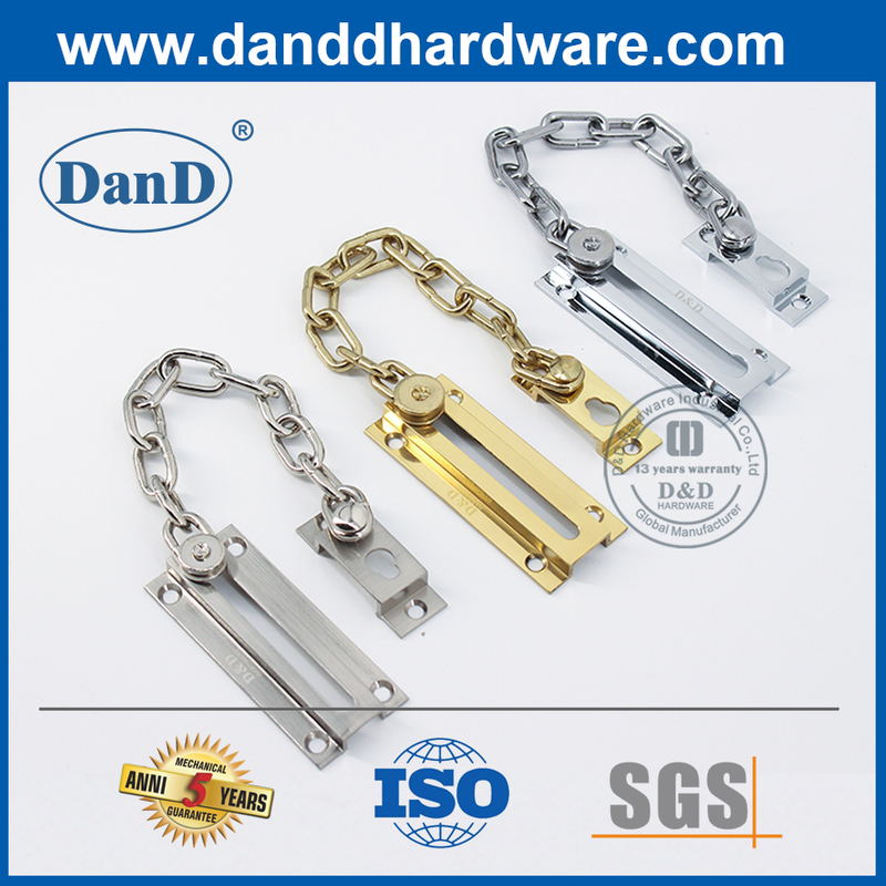 Brass Door Security Chain Polished Brass Door Locks Chain for Metal