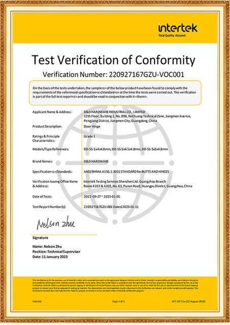 ANSI GRADE 1 5 inch DOOR HINGE