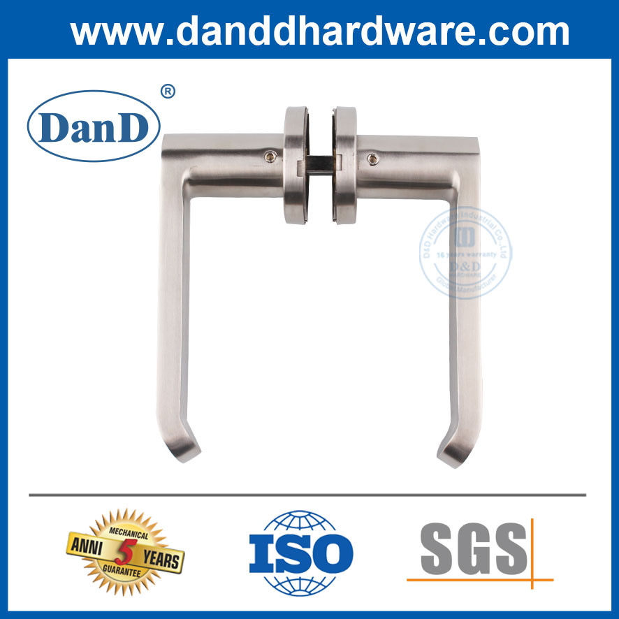 Decorative Lever Handles Design Stainless Steel Restroom Door Handles-DDSH028