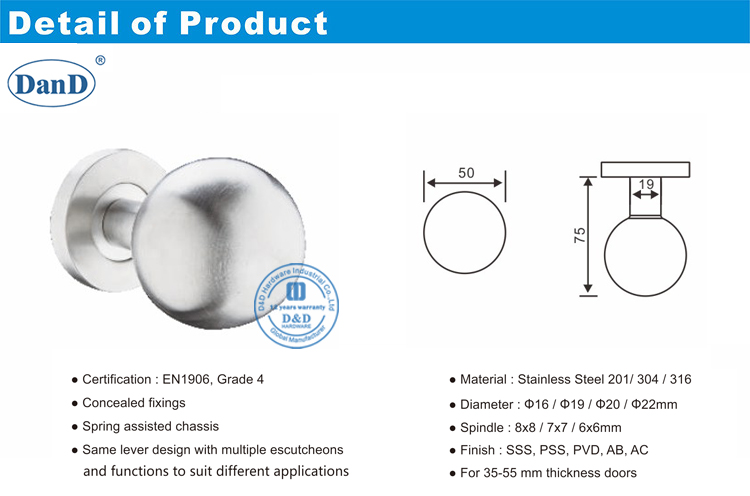 Fire Door Handles-D and D Hardware