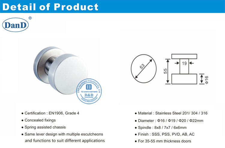 Passage Door Handles-D and D Hardware
