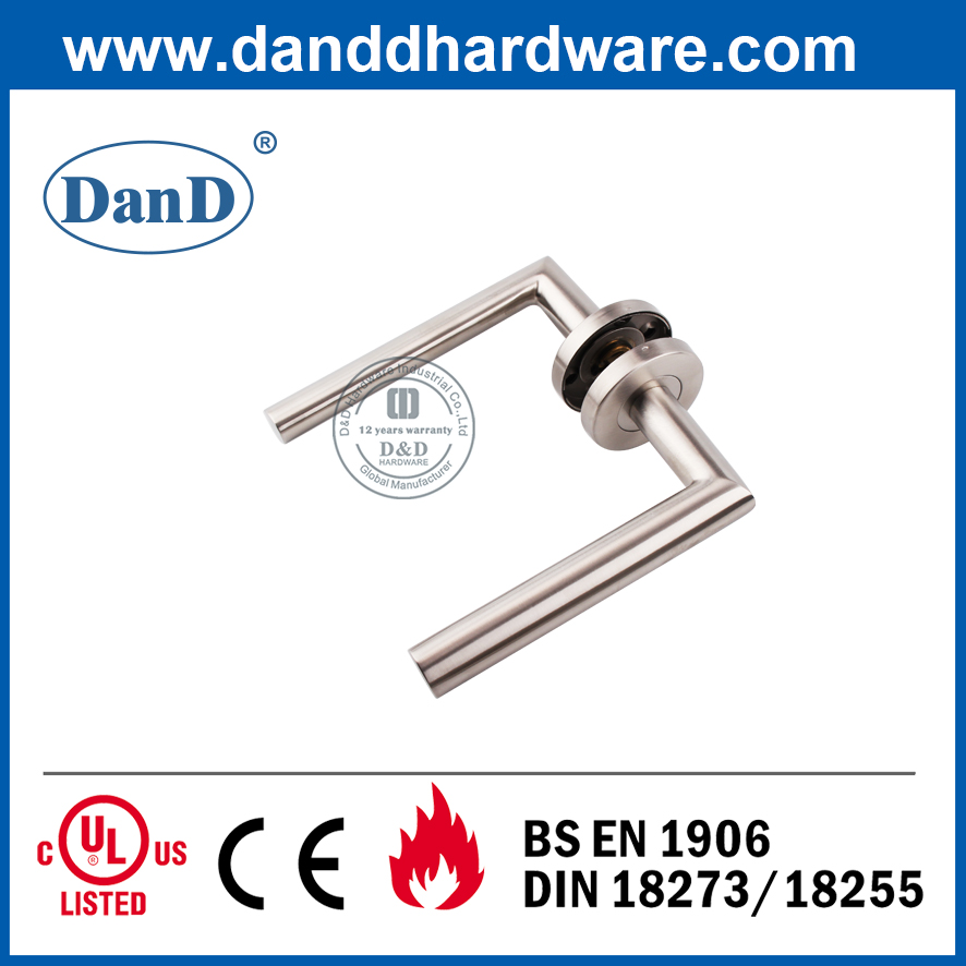Stainless Steel 304 Modern Interior Hollow Door Lever Handle-DDTH026