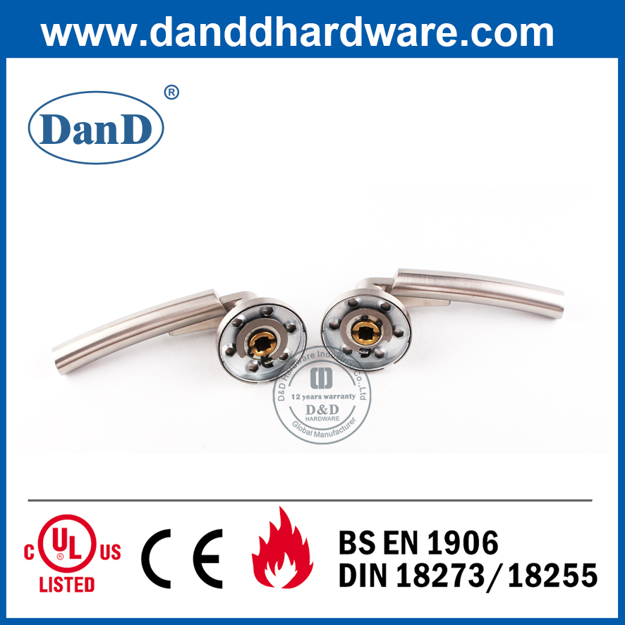 SS304 Modern Simple Design Silver Solid Casting Entry Door Handle-DDSH017